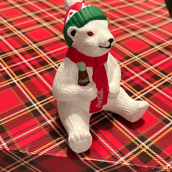 Vintage Coca Cola Bear Ornament - Picture 2 of 5